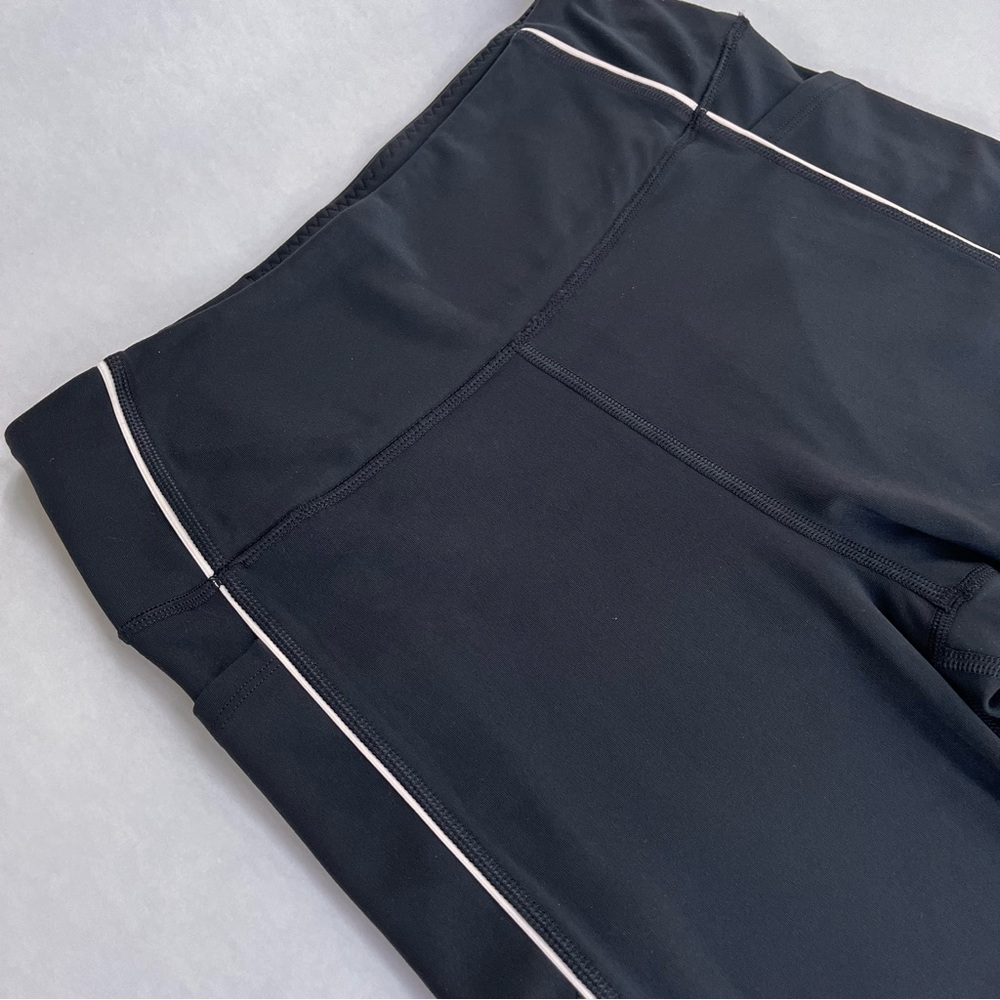 Victoria Secret Black Leggings with White Trim Large